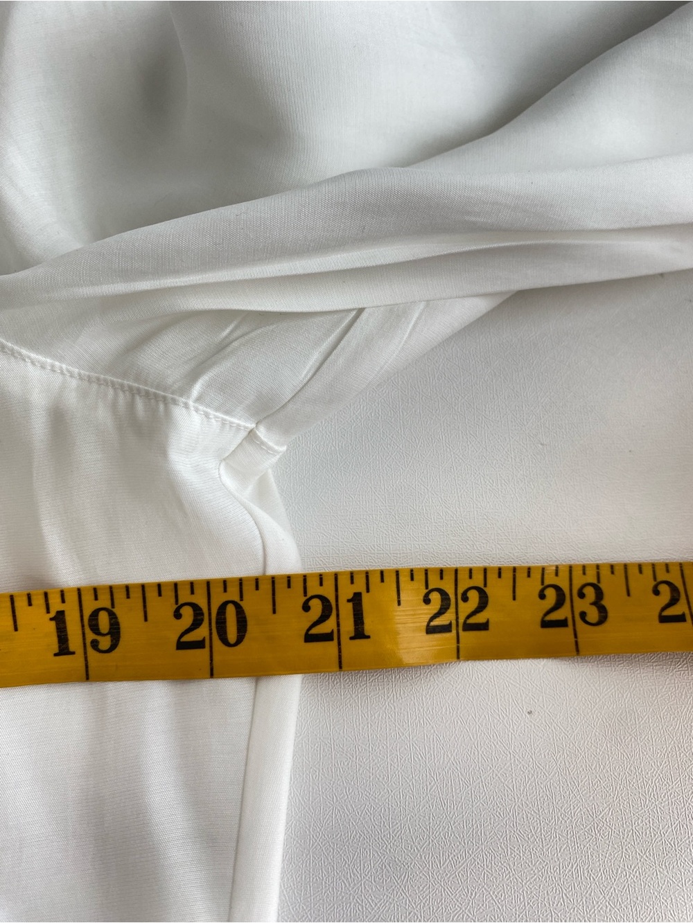 Chico's Ivory White Button Front Camp Shirt Size 1 Medium Roll Tab Sleeve Modal - Picture 15 of 16
